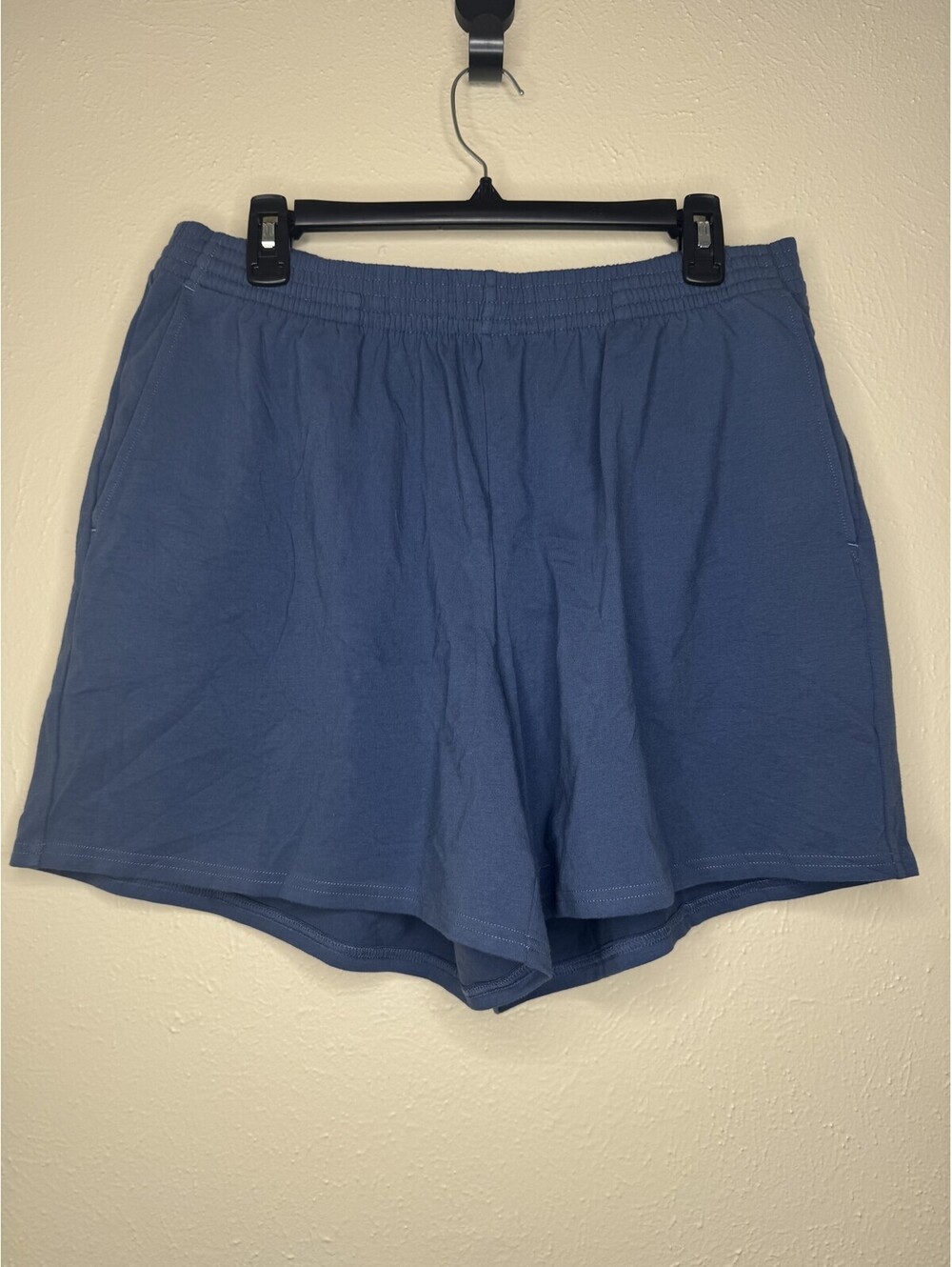 SKIMS Cotton Jersey Classic Shorts Harbor Blue Women's Size L NWT